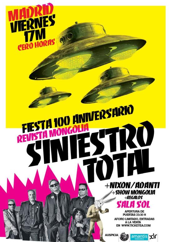 Siniestro Total en la fiesta del 100 Aniversario de Mongolia